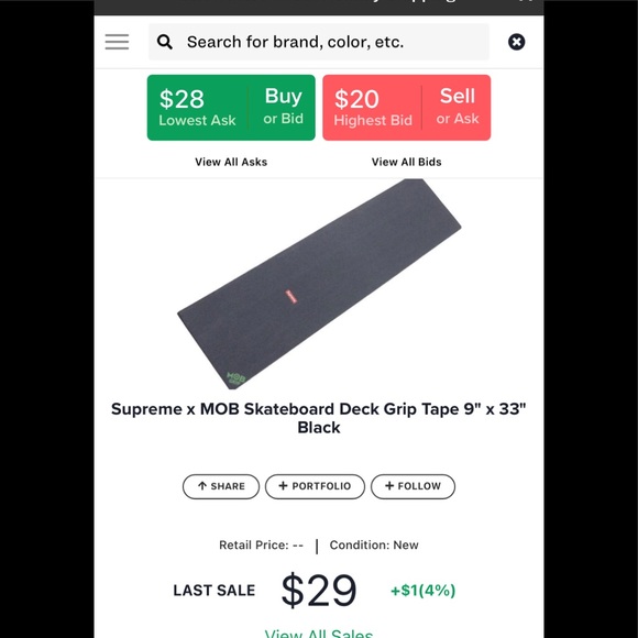 Supreme skateboard mob grip tape - Picture 3 of 3